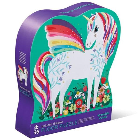 Crocodile Creek - Classic Floor Puzzle 36 pc - Unicorn Dreams
