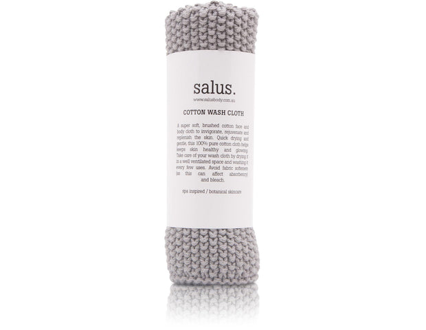 Salus - Cotton Wash Cloth - Grey