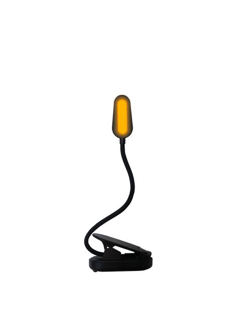 Amber Book Light Rechargeable - Black