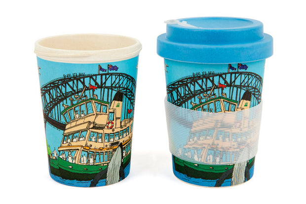 Squidinki - Eco-Bamboo fibre Keep Cups: Sydney Harbour