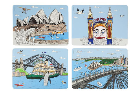 Squidinki - Sydney Harbour Collection Placemat Set