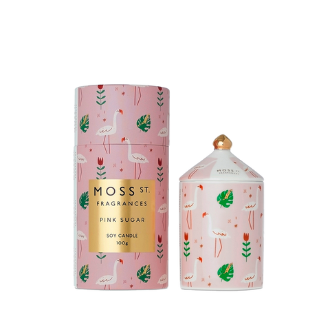 Moss St. Fragrances - Ceramic Candle 100g - Pink Sugar