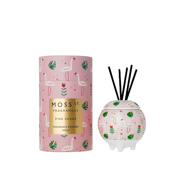Moss St. Fragrances - Ceramic Diffuser 100ml - Pink Sugar