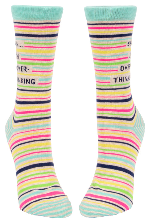 Blue Q - I Am Overthinking - Women’s Crew Socks