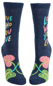 Blue Q - Love Who You Love - Women’s Crew Socks