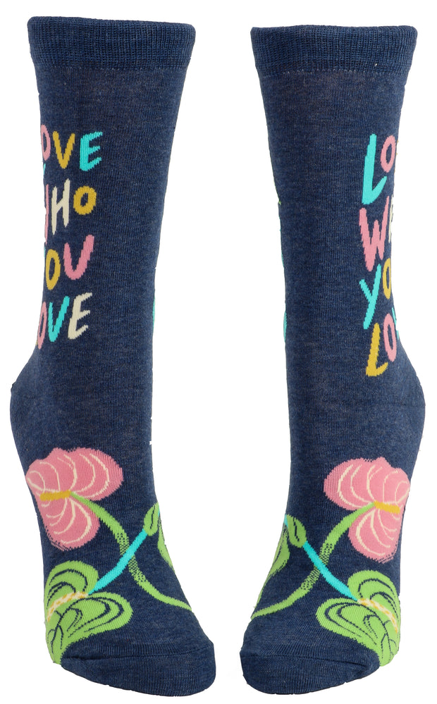 Blue Q - Love Who You Love - Women’s Crew Socks