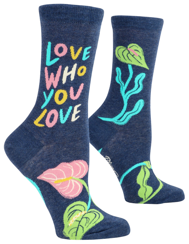 Blue Q - Love Who You Love - Women’s Crew Socks