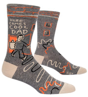 Blue Q - Here Comes Cool Dad - Men’s Crew Socks