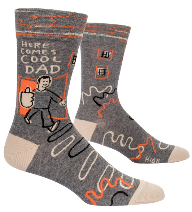 Blue Q - Here Comes Cool Dad - Men’s Crew Socks