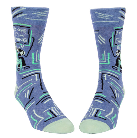 Blue Q - F*ck Off I'm Gaming - Men’s Crew Socks