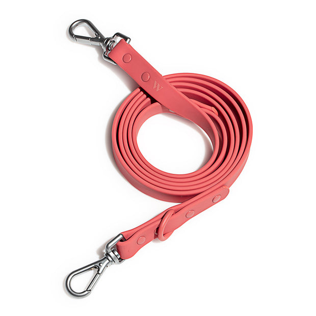 Wild One - Dog Leash Standard - Coral Red