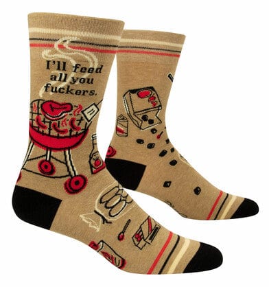 Blue Q - I'll Feed All You F*ckers - Men’s Crew Socks