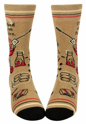 Blue Q - I'll Feed All You F*ckers - Men’s Crew Socks