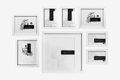 Corban & Blair Kauri Wall Of Frames Set 8-Frames-Corban & Blair-Black-OPUS Design