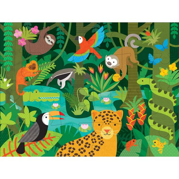 Petit Collage - Wild Rainforest Floor Puzzle