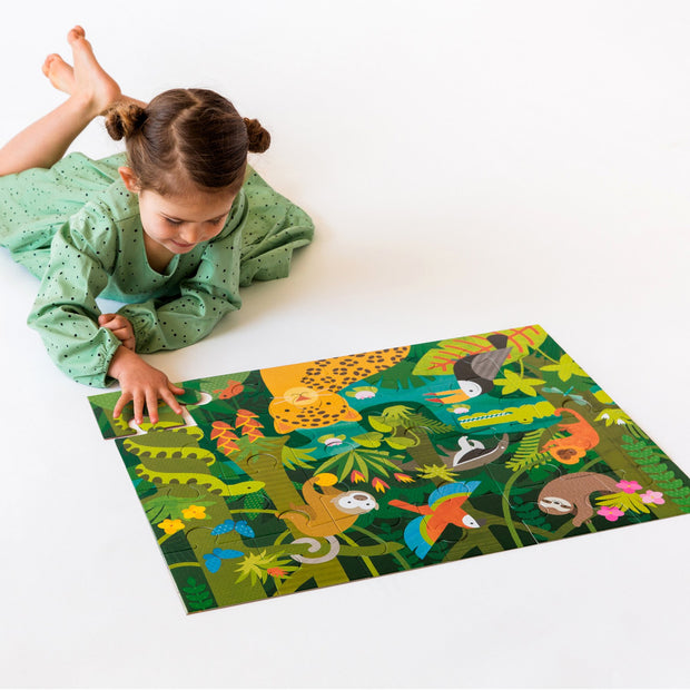 Petit Collage - Wild Rainforest Floor Puzzle