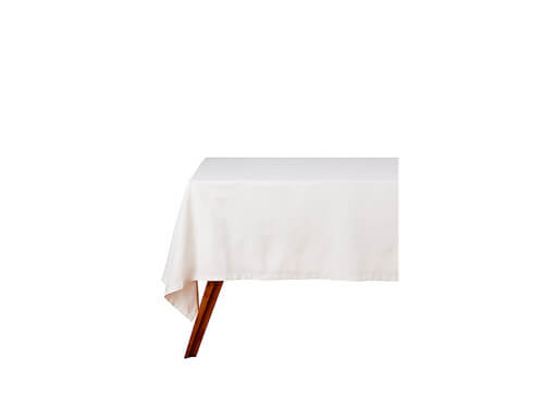 Cotton Classics Rectangular Tablecloth 300x150cm - Snow