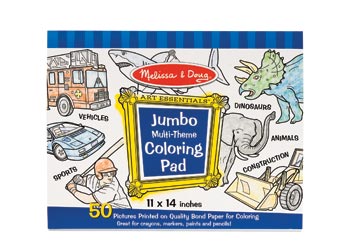 Melissa & Doug - Blue Jumbo Colouring Pad