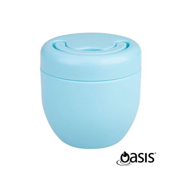 Oasis - Stainless Steel Double Wall Insulated Food Pod 470ml - Island Blue