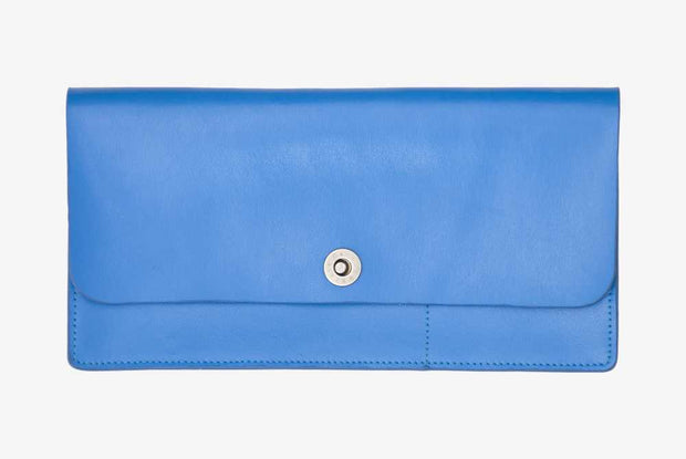 Corban & Blair - Leather Travel Wallet - Blue