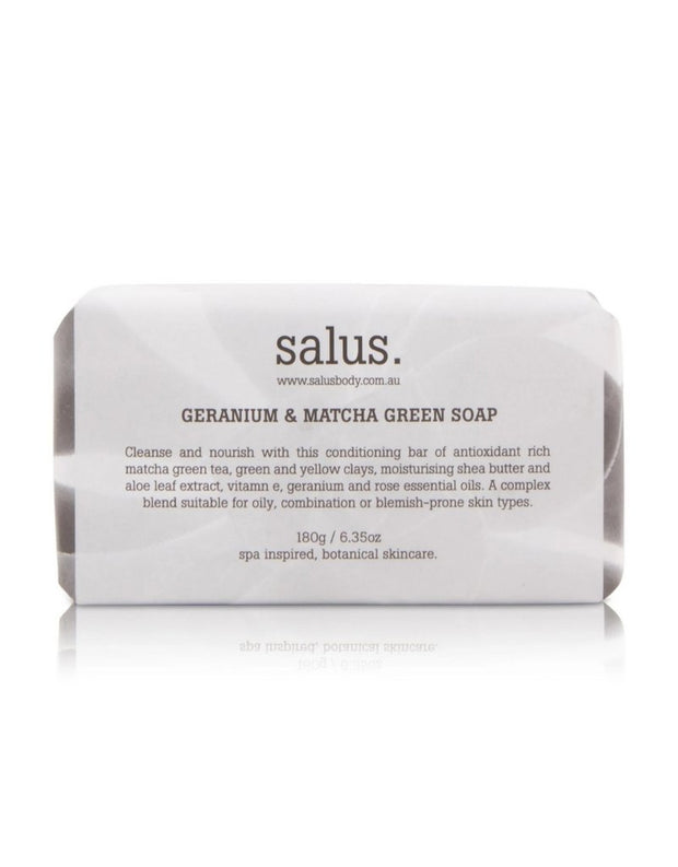 Salus - Geranium & Matcha Green Soap